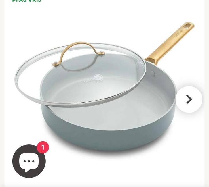 Greenpan Padova Hapjespan - NIEUW!, Huis en Inrichting, Keuken | Potten en Pannen, Nieuw, Koekenpan of Braadpan, Aluminium, Inductieplaat