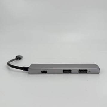 Satechi Slim USB-C 4-in-1 4K Adapter Grey beschikbaar voor biedingen