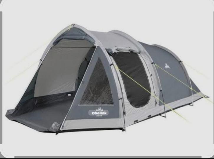 Obelink Tent - Ruime 4-persoons tunneltent, Caravans en Kamperen, Tenten, tot en met 4, Nieuw, Ophalen of Verzenden