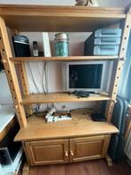 Eikenhouten kaaskast / boekenkast, 100 tot 150 cm, Eikenhout, Ophalen of Verzenden, 150 tot 200 cm