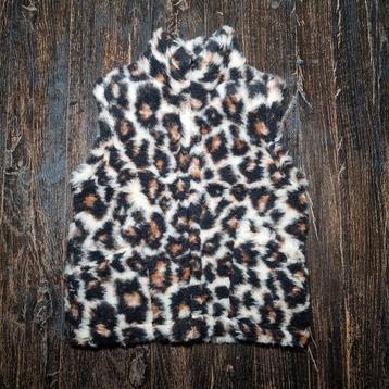 Leuke Panterprint Bodywarmer van Schapenwol maat S, M of L beschikbaar voor biedingen