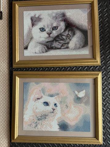 2 diamont painting in lijst. 30x40 cm. beschikbaar voor biedingen