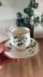 Royal Albert White Dogwood kop en schotel, Ophalen of Verzenden, Zo goed als nieuw, Porselein, Kop en/of schotel