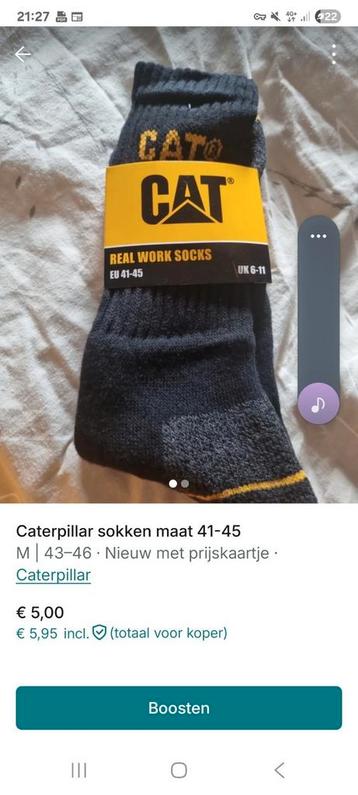 Caterpillar sokken 41_45 nieuw  beschikbaar voor biedingen