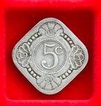 VERSCHILLENDE JAREN 5 cent Wilhelmina 'vierkante stuiver', Postzegels en Munten, Munten | Nederland, Ophalen, Koningin Wilhelmina