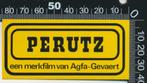 Sticker: Perutz - Een merkfilm van Agfa Gevaert, Ophalen of Verzenden, Zo goed als nieuw, Bedrijf of Vereniging