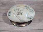 Vintage plafonniere van gemarmerd glas in Art Deco stijl, Art deco, Onbekend, Ophalen of Verzenden, Zo goed als nieuw
