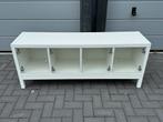 Ikea Kallax wit met glazen deuren, Ophalen, Met deur(en), 100 tot 150 cm, 25 tot 50 cm