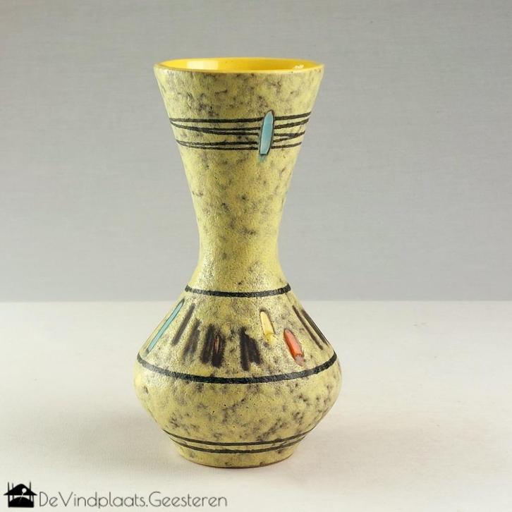 Abstracte Scheurich Foreign vaas - Vintage jaren 50!, Antiek en Kunst, Curiosa en Brocante, Ophalen of Verzenden