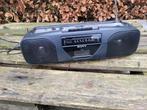 vintage draagbare radio + enkele cassettedeck sony, Audio, Tv en Foto, Radio's, Ophalen of Verzenden, Gebruikt, Radio