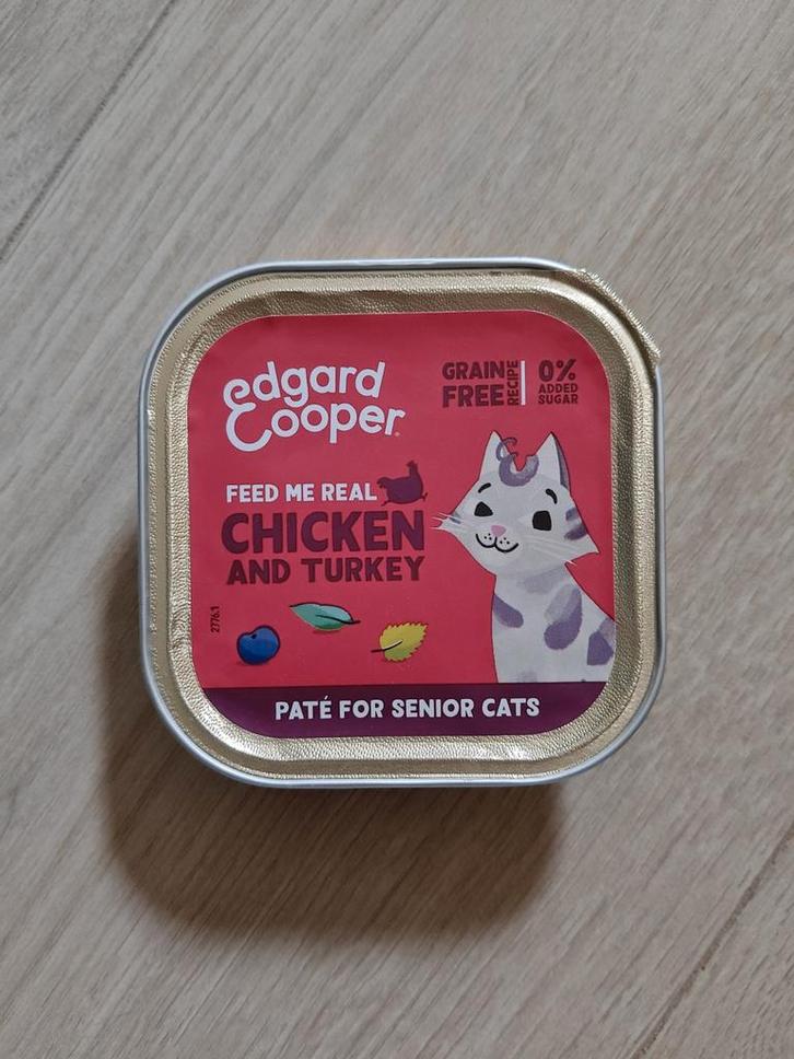 28 stuks Edgard Cooper paté senior cat, Dieren en Toebehoren, Knaagdieren en Konijnen | Toebehoren, Ophalen of Verzenden