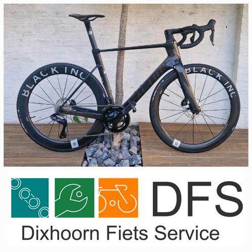 Factor Ostro Vam 2.0 Black on Black mt 56, Fietsen en Brommers, Fietsen | Racefietsen, Nieuw, Overige merken, Meer dan 20 versnellingen