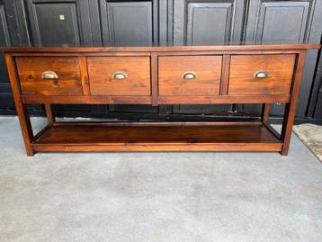 Teakhouten Sidetable met Lades Zgan beschikbaar voor biedingen