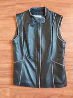 Leren dames gilet maat 42, Kleding | Dames, Bodywarmers, Ophalen, Zo goed als nieuw, Maat 42/44 (L), Zwart