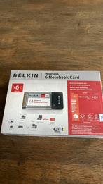 Belkin Wireless G Notebook Card Nieuw!, Audio, Tv en Foto, Schotelantennes, Nieuw, Ophalen of Verzenden