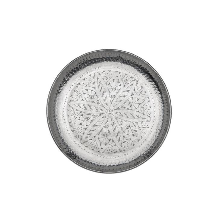 Indiaas dienblad 38 cm leuk voor glazen, kaarsen of als kado, Huis en Inrichting, Woonaccessoires | Dienbladen, Nieuw, Overige materialen