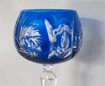 Boheems kristallen wijnglas - blauw kristal, Antiek en Kunst, Antiek | Glas en Kristal, Ophalen of Verzenden