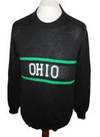 Vintage Made in Usa trui maat L , 100% Acryl Zwart 90s, Maat 52/54 (L), Rmaten@hotmail,com, Shackletonstraat 21, 7534 ZE Enschede