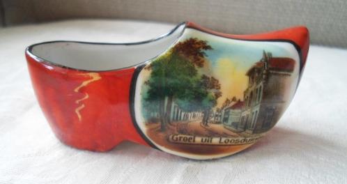 Porseleinen Souvenirs klomp. Groet uit Loosduinen. Jaren ‘20, Antiek en Kunst, Curiosa en Brocante, Ophalen of Verzenden
