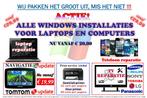 Laptop,PC,TV,GSM en (Tomtom)navigatie İnstallatie/Reparatie, Ook voor bedrijven, Beveiliging en Viruspreventie