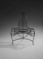 #Fauteuil design inspire replica André Dubreuil '80's, Ophalen, Zo goed als nieuw, 75 tot 100 cm, Metaal