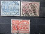 Nederland  87 - 89  gest  1X  Michiel de Ruyter  1907  A3, Ophalen of Verzenden, T/m 1940, Gestempeld