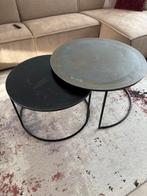 Twee ronde salontafels, Ophalen, Rond, 50 tot 100 cm, Zo goed als nieuw