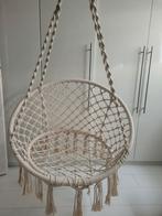 Mooie beige hangstoel, Tuin en Terras, Hangmatten, Ophalen, Binnen, Zo goed als nieuw, Eenpersoons
