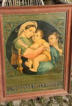 Madonna della sedia antieke print, Ophalen