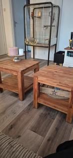 Teakhouten Salontafels/Bijzettafels - Set van 2, Ophalen
