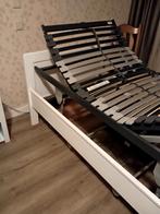 2 senioren bedden met hoog-laag verstelbare bodem, 90 cm, Eenpersoons, Wit, Ophalen of Verzenden