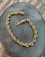 Prachtige 14k gouden rope armband, Ophalen of Verzenden, Nieuw, Goud
