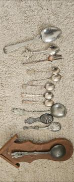 Tin & zink verzamelobjecten lepeltjes, bekers, asbak, blik, Antiek en Kunst, Antiek | Tin, Ophalen of Verzenden