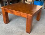 Teak houten salontafel 80x80 cm, Huis en Inrichting, Tafels | Salontafels, Ophalen, Gebruikt, 50 tot 100 cm, Minder dan 50 cm