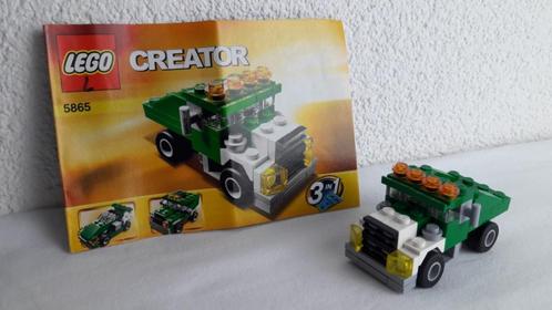 Lego 5865 Creator mini kiepwagen 3 in 1 groen zgan, Kinderen en Baby's, Speelgoed | Duplo en Lego, Zo goed als nieuw, Lego, Complete set