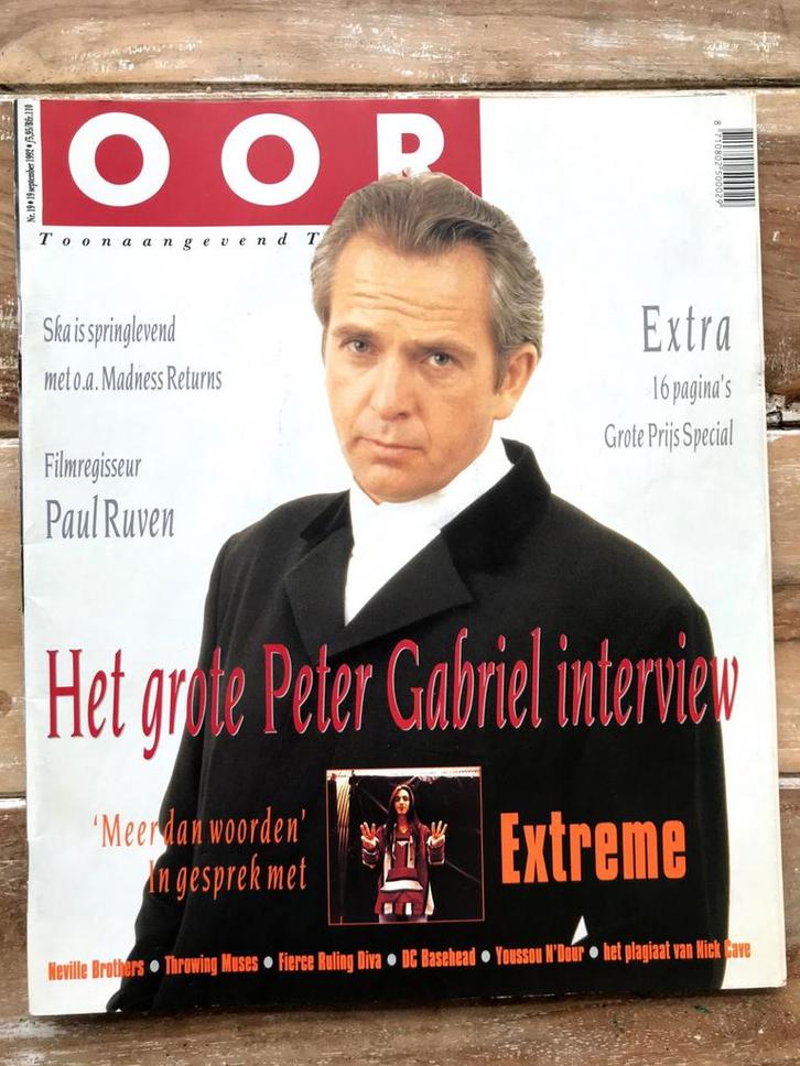 OOR Magazine 1992 EXTREME Peter Gabriel THROWING MUSES Kong, Boeken, Tijdschriften en Kranten, Muziek, Film of Tv, Ophalen of Verzenden