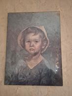 Schilderij Huilend meisje en jongentje, Ophalen of Verzenden