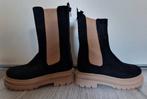 Zwarte/beige laarzen, Kleding | Dames, Schoenen, Ophalen of Verzenden, Zo goed als nieuw, Beige, Hoge laarzen