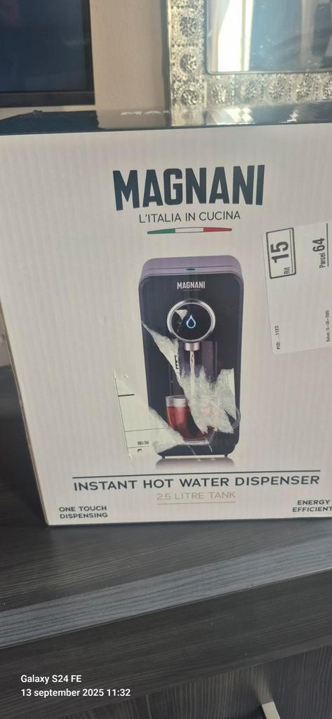 Magnani Instant Heet Water Dispenser 2.5L - Nieuw, Witgoed en Apparatuur, Waterkokers, Nieuw, 2 liter of meer, Ophalen