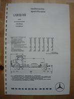Mercedes 1113 L LK LS 1973 Torpedo Specificatie Brochure, Ophalen, Mercedes, Zo goed als nieuw, Mercedes-Benz