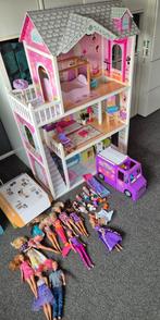 Barbiehuis Bandits & Angels met barbie's en barbie foodtruck, Kinderen en Baby's, Speelgoed | Poppenhuizen, Ophalen, Zo goed als nieuw
