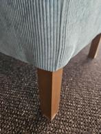 Stoel serrano ribstof blauw houten pootje opruiming, Ophalen of Verzenden, Nieuw, Blauw, Eén