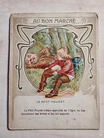 61) CHROMOLITHO AU BON MARCHE LE PETIT POUCET beschikbaar voor biedingen