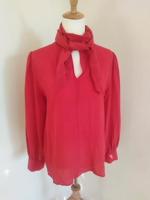 100% zijden blouse van het merk Sissy Boy in maat S, Kleding | Dames, Blouses en Tunieken, Zo goed als nieuw, Maat 36 (S), Rood