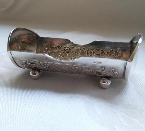 HOUDER voor tandenstokers, verzilverd, 8x 3,8 cm, HOOIJKAAS, Huis en Inrichting, Keuken | Bestek, Zo goed als nieuw, Los bestek