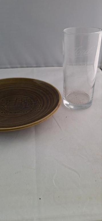 Vintage Royal Goedewaagen Ford Truck Bord & Coca Cola Glas beschikbaar voor biedingen