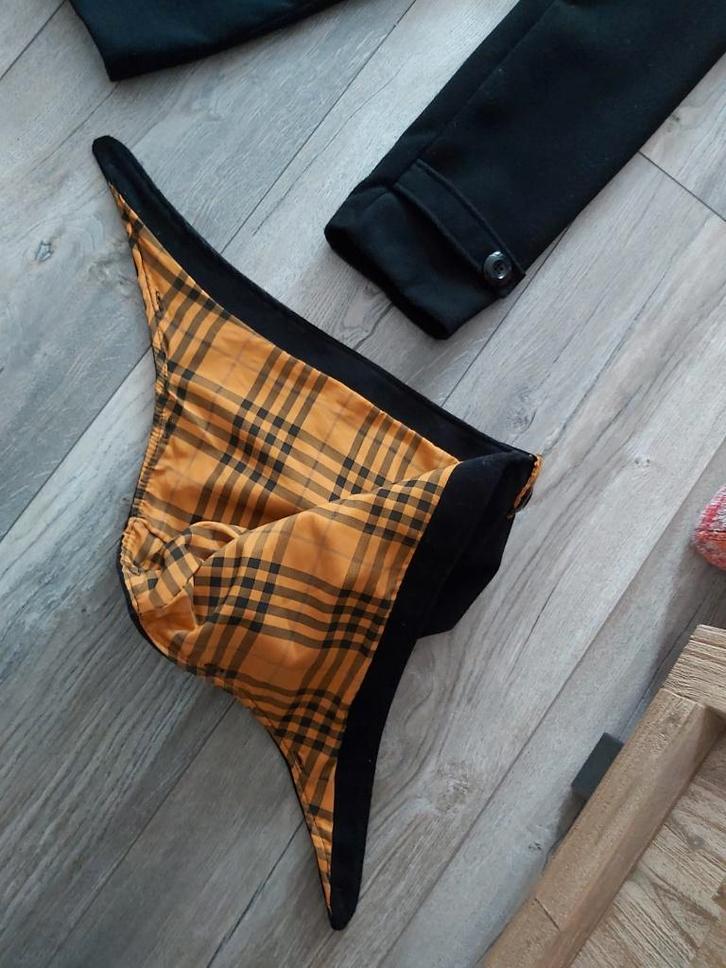 Trenchcoat zwarte dames jas Italiaanse maat XXL valt 38 40, Kleding | Dames, Jassen | Zomer, Zo goed als nieuw, Maat 38/40 (M)