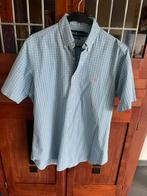 Ralph Lauren classic fit blouse korte mouw M, Blauw, Ralph Lauren, Zo goed als nieuw, Halswijdte 39/40 (M)