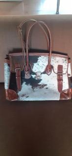 Koeienhuid tas, Sieraden, Tassen en Uiterlijk, Tassen | Damestassen, Ophalen of Verzenden, Zo goed als nieuw, Bruin, Handtas