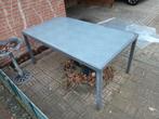 Glazen Tuintafel met Lichtmetalen Frame, Tuin en Terras, Tuintafels, Ophalen, Gebruikt, Rechthoekig, Aluminium